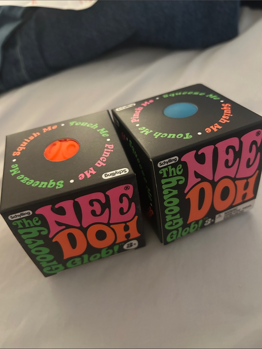 NeeDoh Groovy Glob Set - Orange & Blue